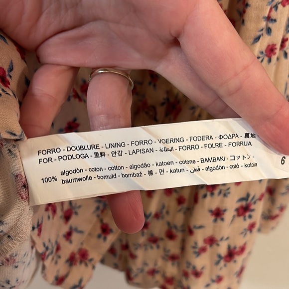 NWT Zara Girls Smocked Floral Blouse! - Picture 11 of 12